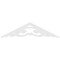 Ekena Millwork Pitch Preston Architectural Grade PVC Gable Pediment, 48"W x 12"H x 1"P (6/12) GPP048X012X100PRE - alternate 2